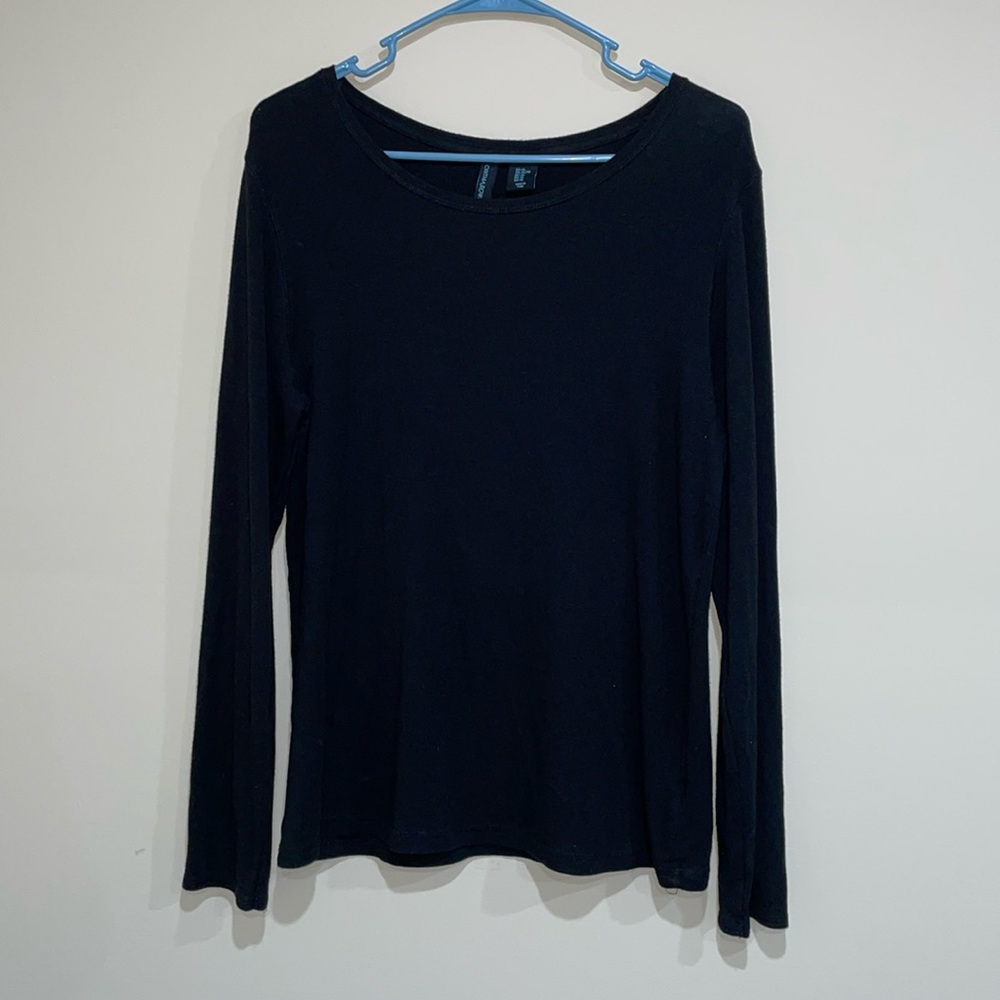 Cynthia Rowley Black Long Sleeve Top - Size XL